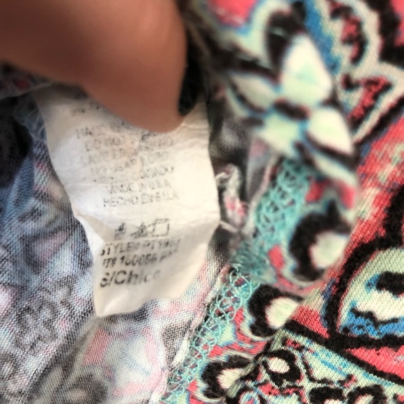 Papermoon Turquoise & Pink Tribal Print Tank - Picture 4 of 4